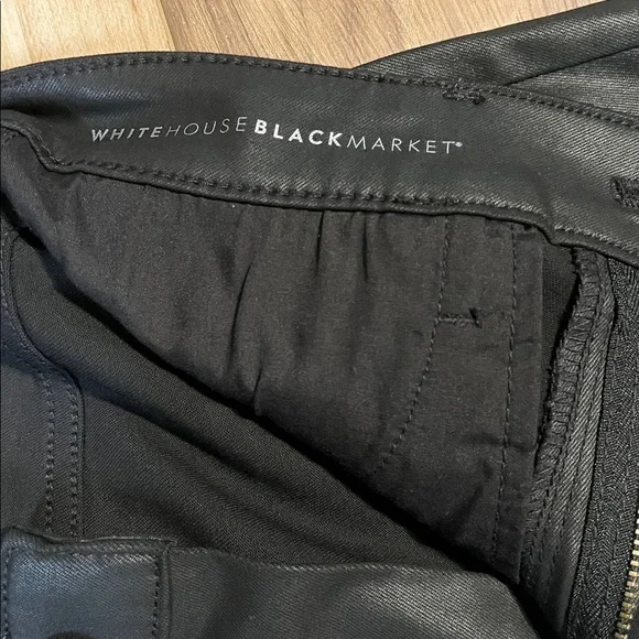 White House Black MarketThe Skinny Black Leather look Trousers black - Picture 7 of 13